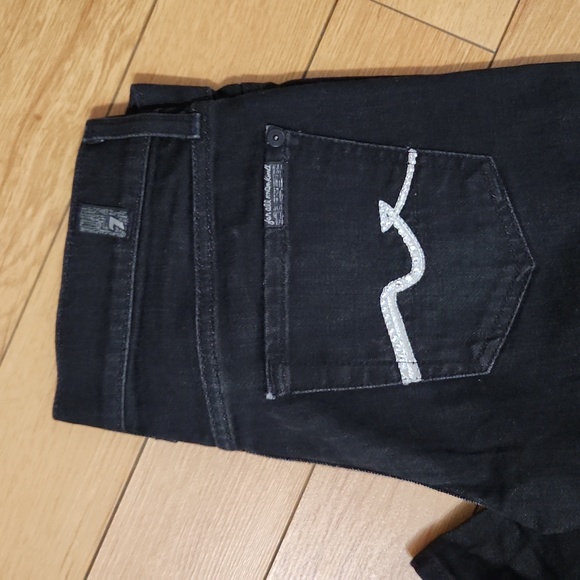 Women's 7 for all man kind Roxanne Skinny Jeans size 26 - Picture 4 of 6